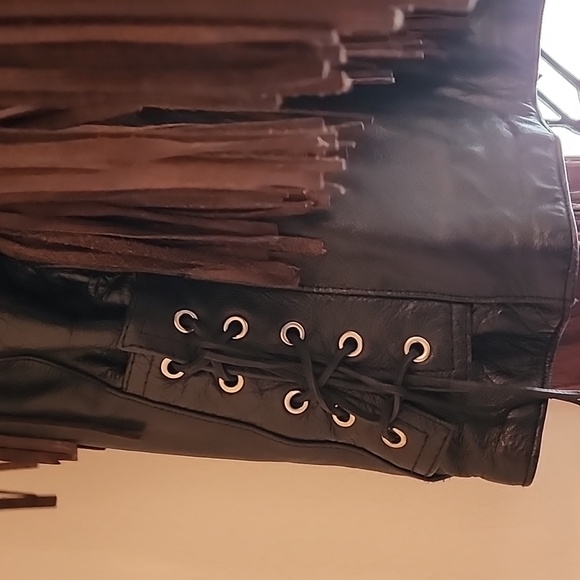 Vintage Fringe Leather jacket Size S from American Top - Picture 8 of 13
